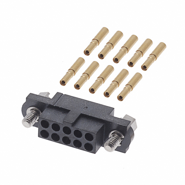CONN RCPT 10POS CRIMP 22AWG GOLD