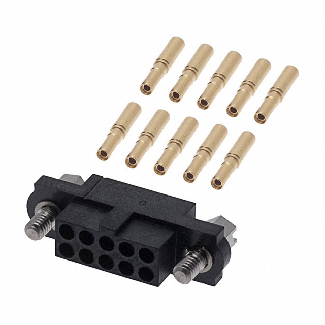 CONN RCPT 10POS CRIMP 24-28AWG
