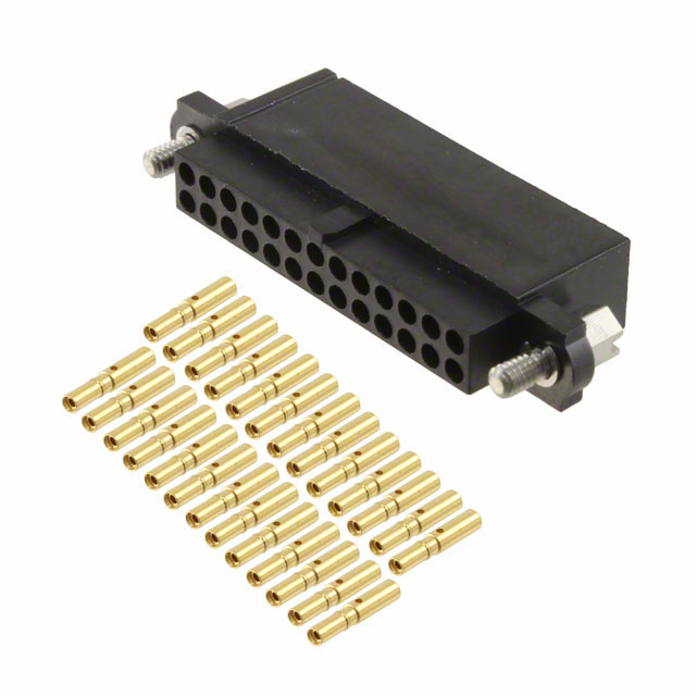 CONN RCPT 26POS CRIMP 22AWG GOLD