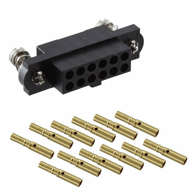 CONN RCPT 12POS CRIMP 24-28AWG