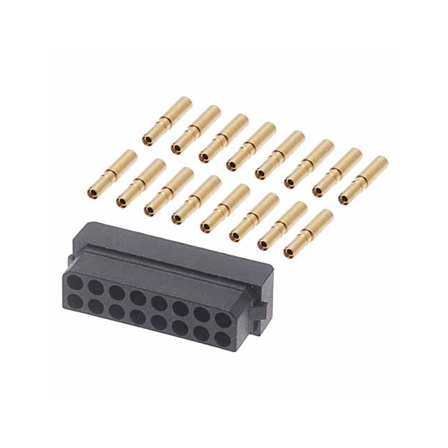 CONN RCPT 16POS CRIMP 22AWG GOLD