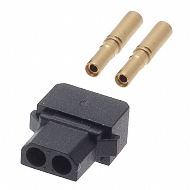 CONN RCPT 2P CRIMP 28-32AWG GOLD