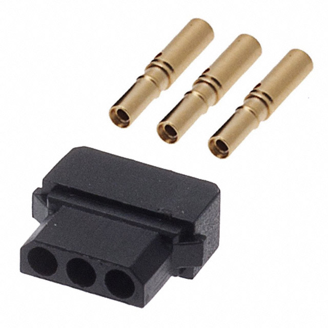 CONN RCPT 3P CRIMP 28-32AWG GOLD