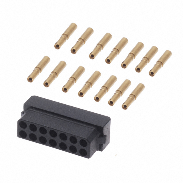 CONN RCPT 14POS CRIMP 22AWG GOLD