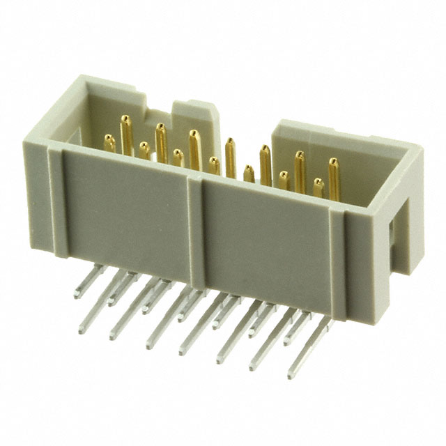 CONN HEADER R/A 14POS 2.54MM