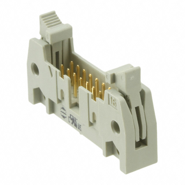 CONN HEADER R/A 16POS 2.54MM