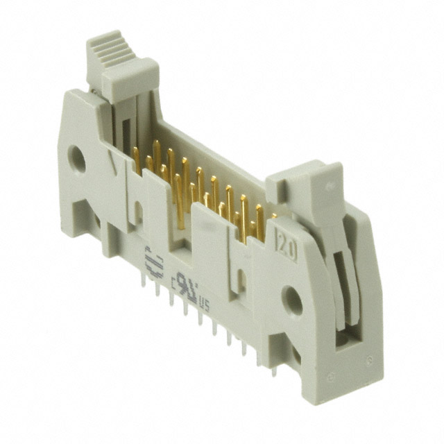 CONN HEADER R/A 20POS 2.54MM