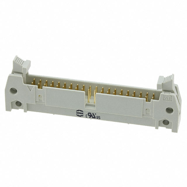 CONN HEADER R/A 40POS 2.54MM