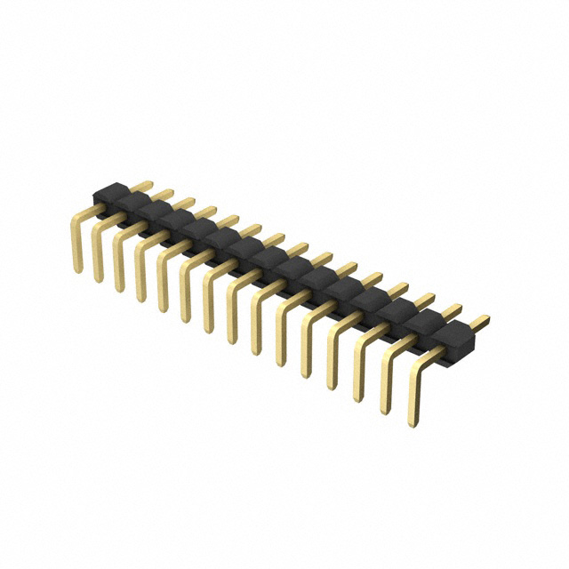 CONN HEADER R/A 15POS 2MM