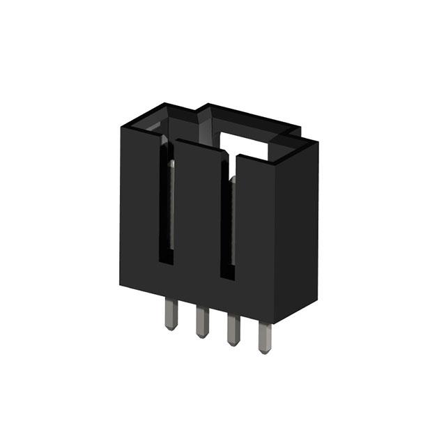 CONN HEADER VERT 4POS 2.54MM
