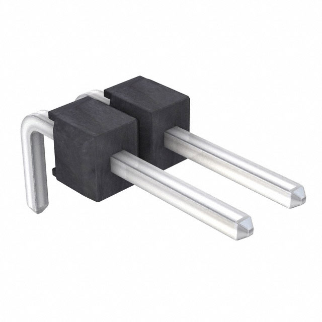 CONN HEADER R/A 2POS 2.54MM
