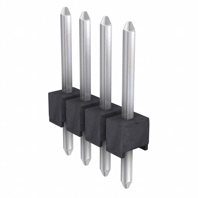 CONN HEADER VERT 4POS 2.54MM