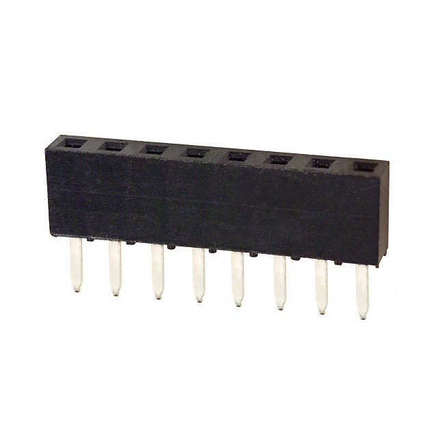 CONN RCPT 8POS 0.079 GOLD PCB