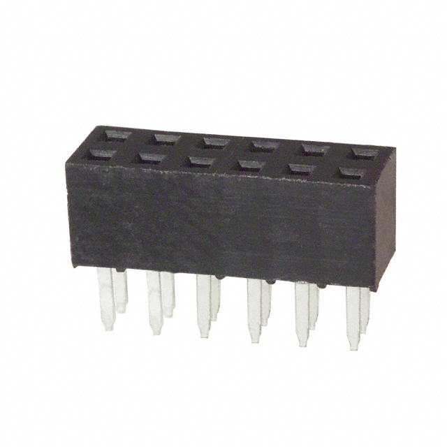 CONN RCPT 12POS 0.079 GOLD PCB