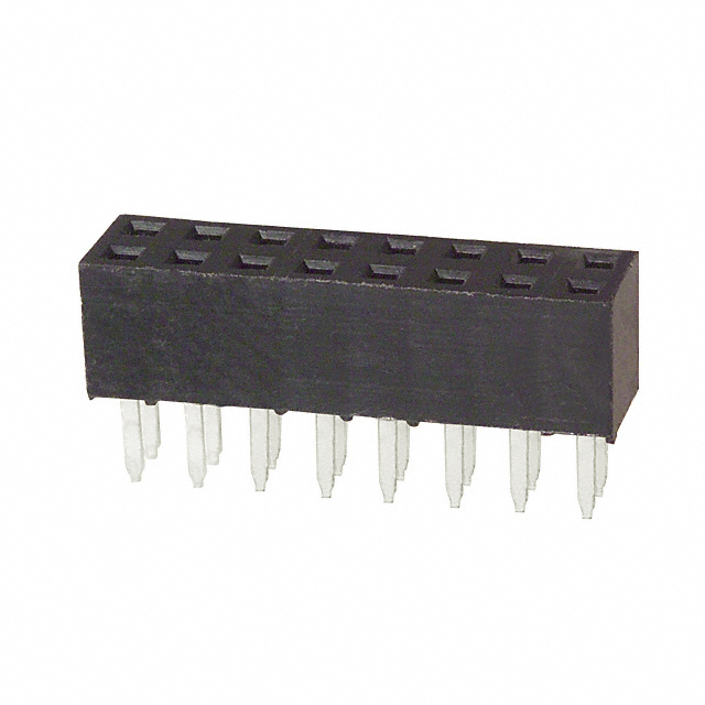 CONN RCPT 16POS 0.079 GOLD PCB