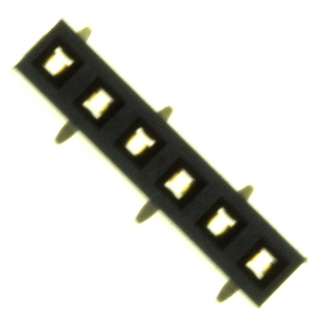 CONN RCPT 6POS 0.079 GOLD SMD