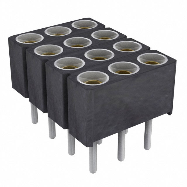 CONN SOCKET 12POS 0.1 GOLD PCB