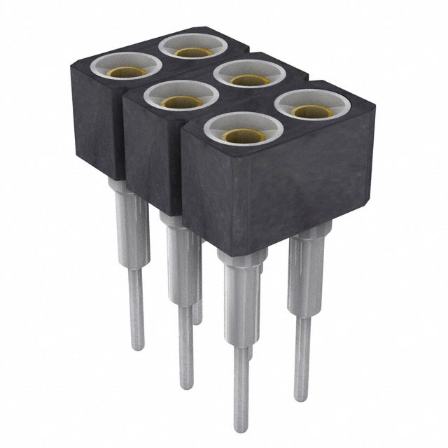 CONN SOCKET 6POS 0.1 GOLD PCB