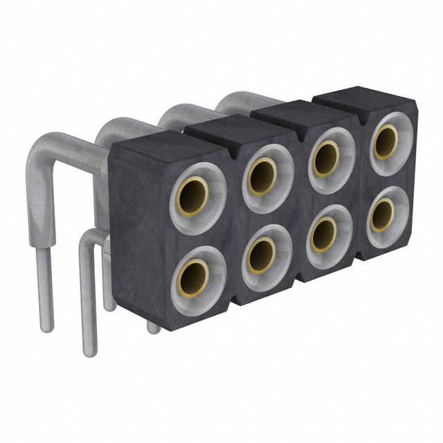 CONN SOCKET 8P 0.1 GOLD PCB R/A