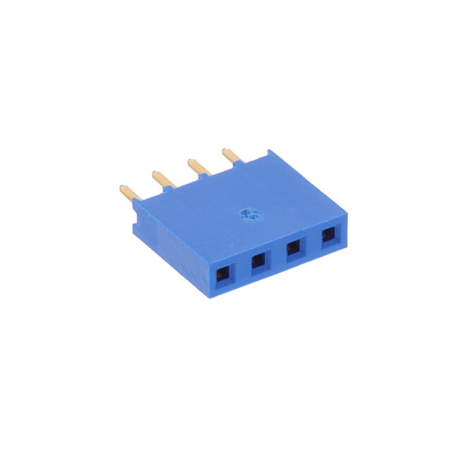 CONN RCPT 4POS 0.1 GOLD PCB