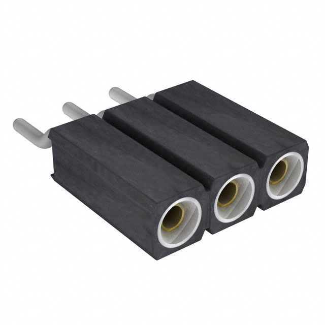 CONN SOCKET 3P 0.1 GOLD SMD R/A