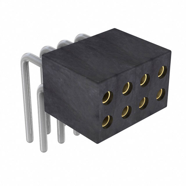 CONN SOCKET 8P 0.05 GOLD PCB R/A