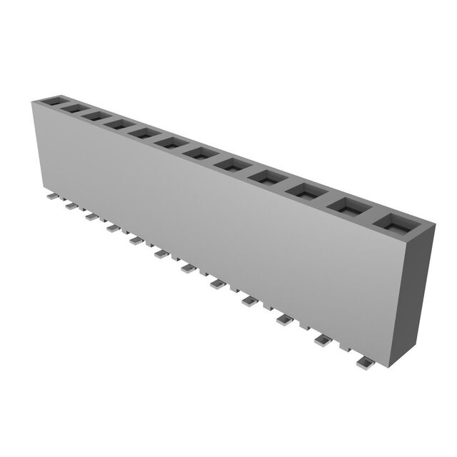 CONN RCPT 12POS 0.1 GOLD SMD