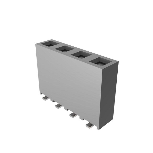 CONN RCPT 4POS 0.1 TIN SMD