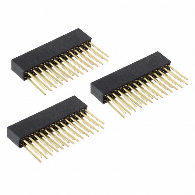 CONN HDR 26POS GOLD PCB 3PC