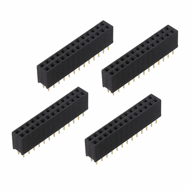CONN HDR 26POS 0.1 GOLD PCB 4PC