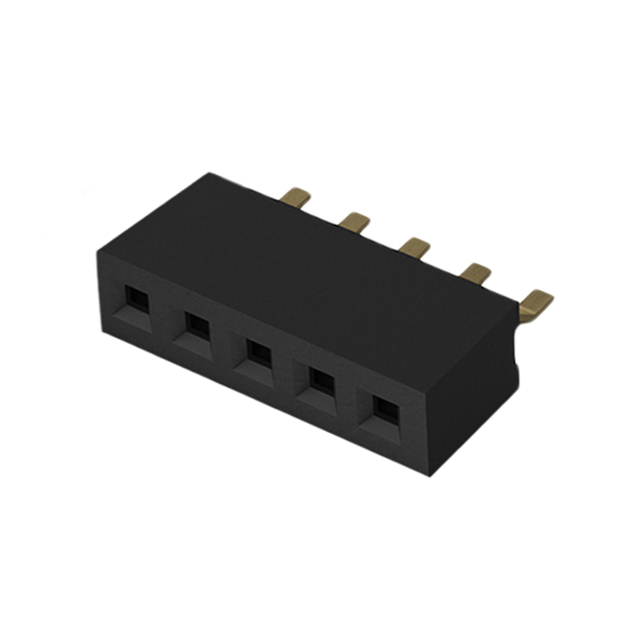 5POS 1.0MM PITCH SOCKET, SIL, SM