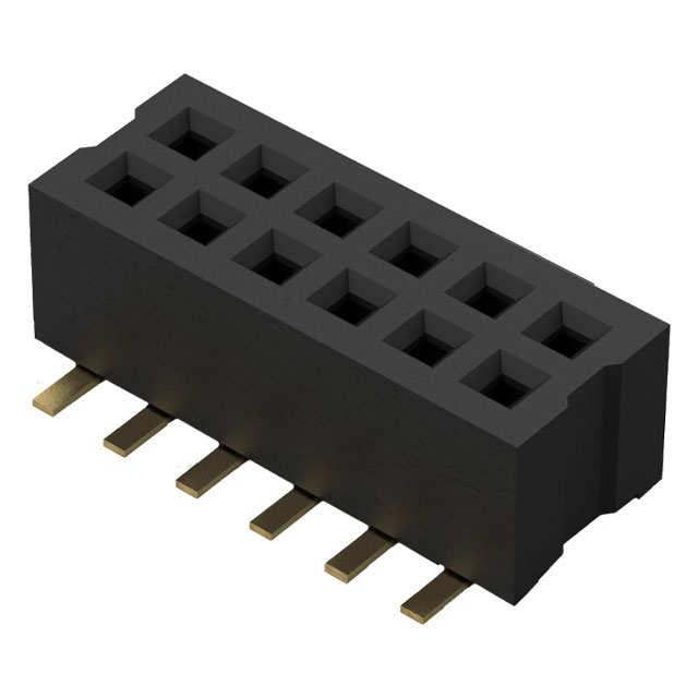 CONN RCPT 12POS 0.039 GOLD SMD