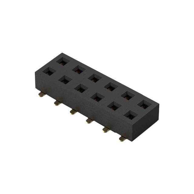 12POS, 2MM PITCH SOCKET, DIL, SM