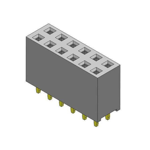 FEMALE HEADER PCB RECEPTACLE,LOC