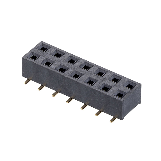 CONN RCPT 14POS 0.1 GOLD SMD