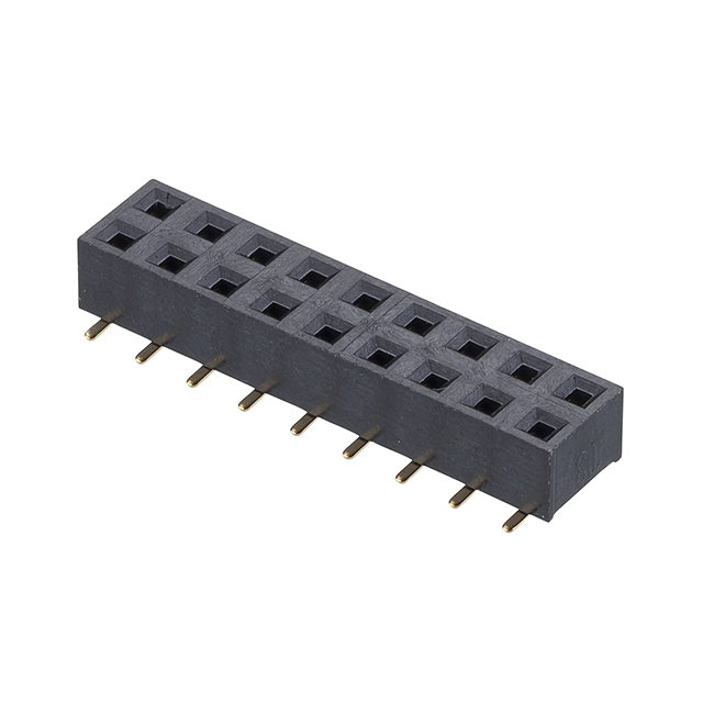 CONN RCPT 18POS 0.1 GOLD SMD