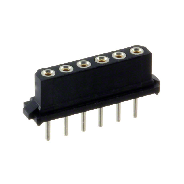 CONN RCPT 6POS 0.079 GOLD PCB