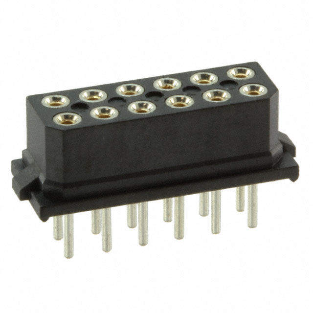 CONN RCPT 12POS 0.079 GOLD PCB