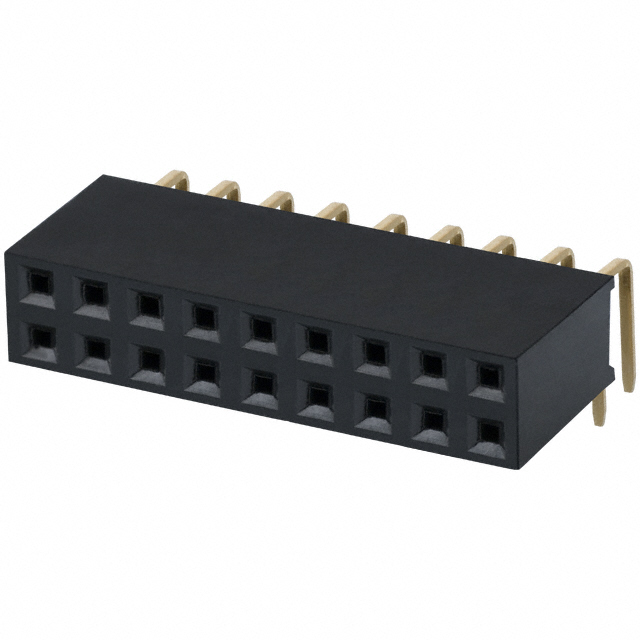 CONN HDR 18POS 0.1 GOLD PCB R/A