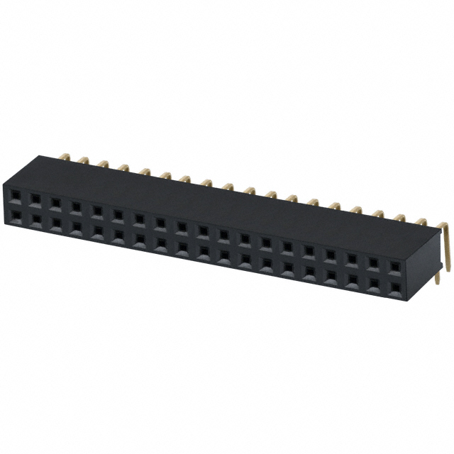 CONN HDR 38POS 0.1 GOLD PCB R/A
