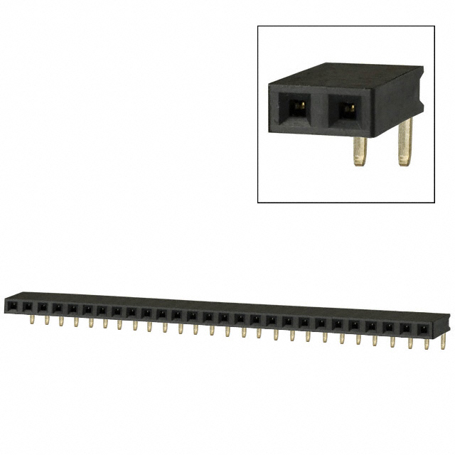 CONN HDR 27POS 0.1 GOLD PCB R/A
