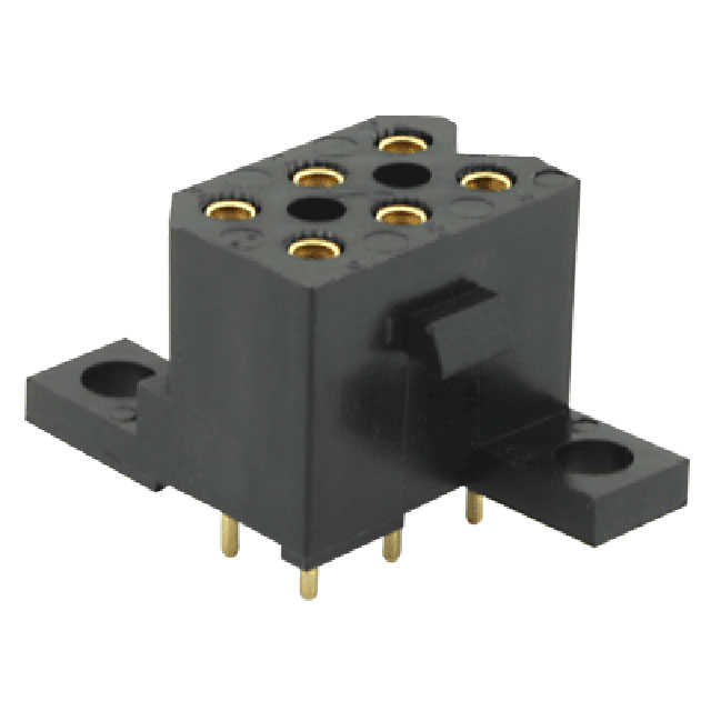 CONN RCPT 6POS 0.2 GOLD PCB