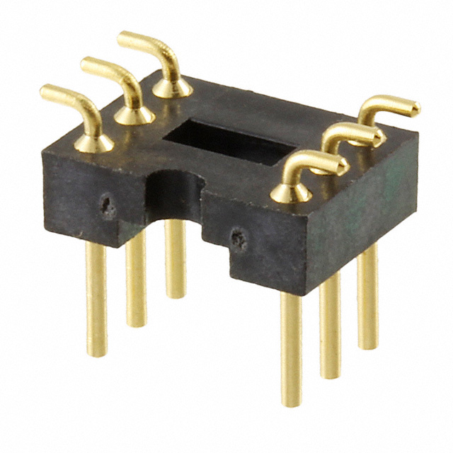 CONN HDR DIP MALE PIN 6POS GOLD