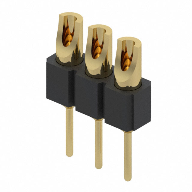 CONN HDR SOLDER 3POS GOLD