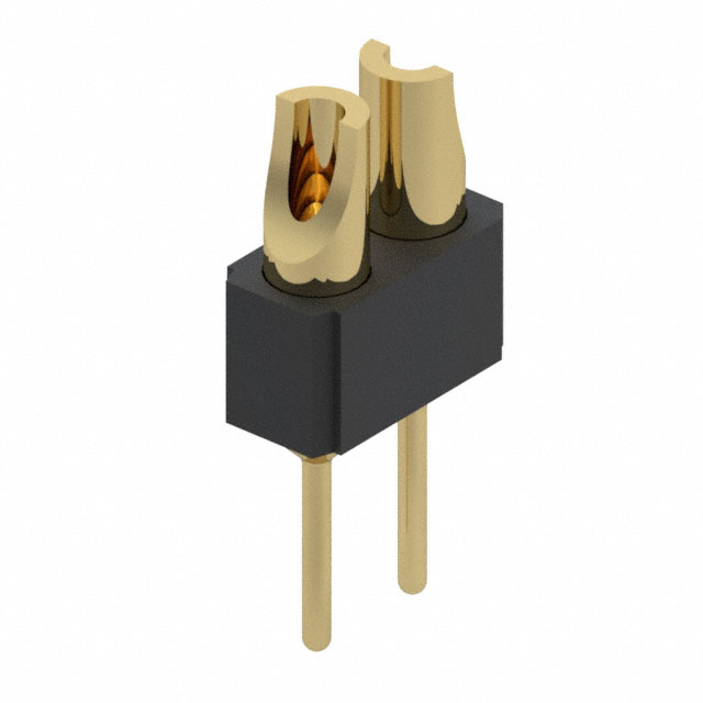 CONN HDR SOLDER 2POS GOLD