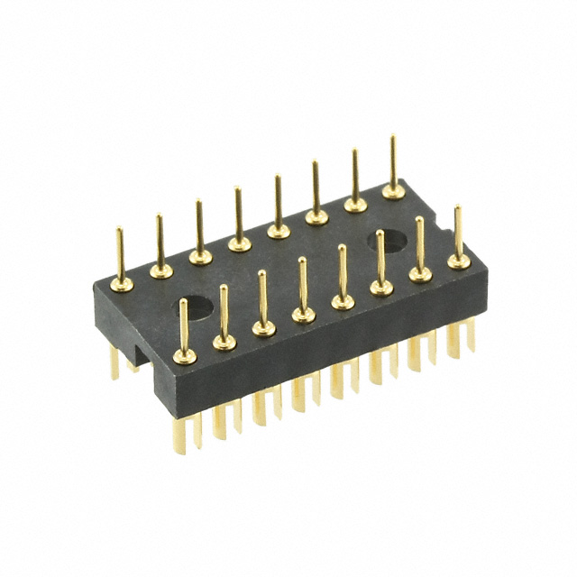 CONN HDR STRIP SLOT 16POS GOLD
