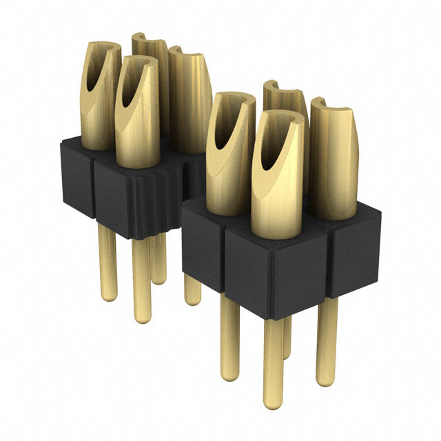 CONN HDR STRIP SOLDER 6POS GOLD