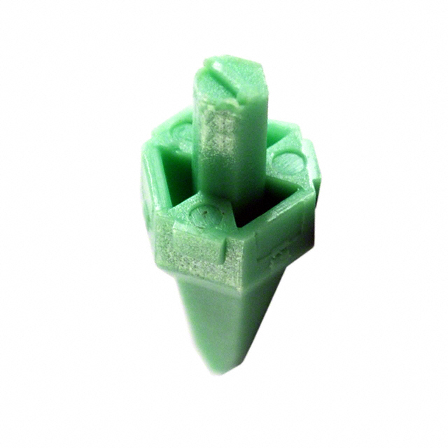 CONN RCPT WEDGE 3POS GREEN