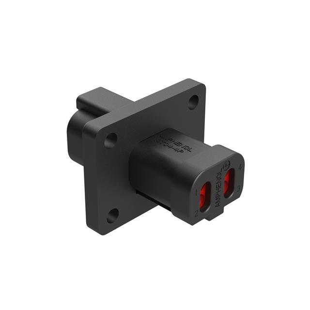CONN RCPT HSG 4POS FLANGE MNT