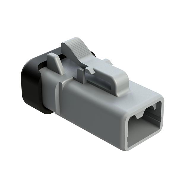 4 POSITION RECEPTACLE, MALE, RED